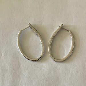 925 Sterling Silver Hoop Earrings Brand New